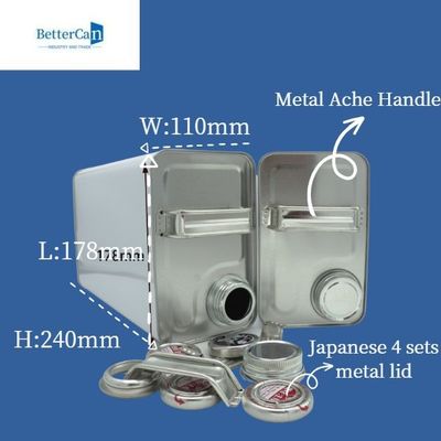 comprare L'olio per motori del metallo 4L Tin Can Round Shape With ha personalizzato la maniglia online manufacture