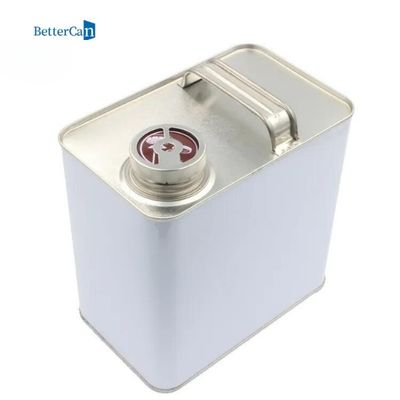 comprare Contenitore rettangolare del metallo della latta 4L 2L della pittura dell'automobile ISO9001 con il contenitore d'imballaggio del cappuccio del becco online manufacture