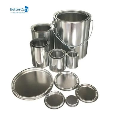 comprare Piccole latte senza fodera della pittura intorno alle latte vuote della pittura del metallo con i coperchi online manufacture