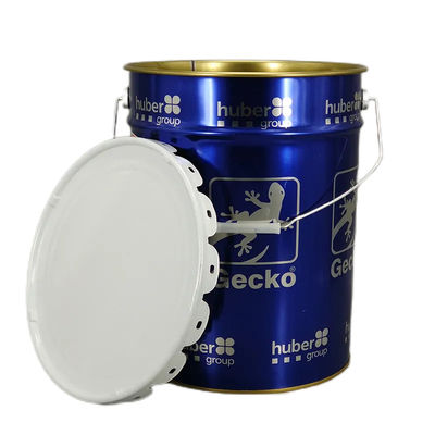 comprare Barattolo di pittura metallica bianca da 20 litri, secchio di latta da 5 litri con anello di chiusura e guarnizione di gomma online manufacture