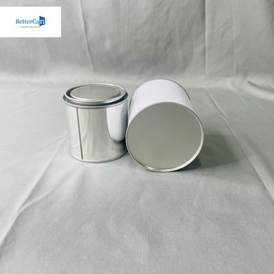 comprare Barattole di vernice vuota rotonde da 2,5 litri, lattine di latta da 500 ml, vernice rotonda con rivestimento bianco online manufacture