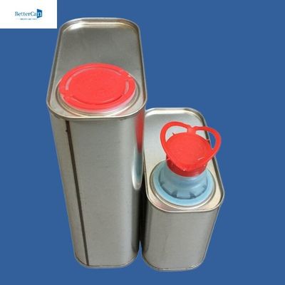 Latte personalizzabili della pittura di 500ml 1L, Tin Cans rettangolare vuoto