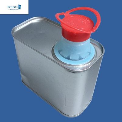 Latte personalizzabili della pittura di 500ml 1L, Tin Cans rettangolare vuoto
