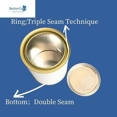 Stoccaggio su ordinazione di Tin Bucket Drum For Packaging del metallo 1L della latta rotonda automatica del metallo