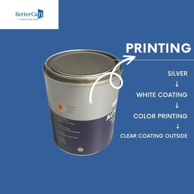 Stoccaggio su ordinazione di Tin Bucket Drum For Packaging del metallo 1L della latta rotonda automatica del metallo