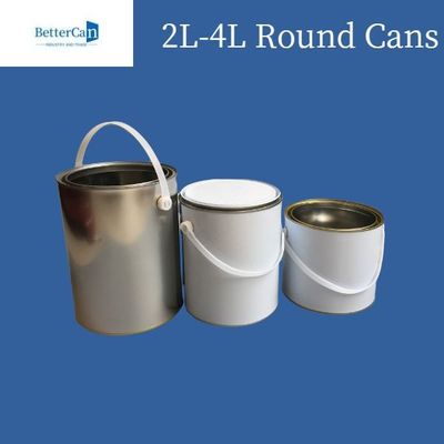 3 litri/5 litri dipingono la latta di Tin Cans Round Metal Tin per stoccaggio ricoprente chimico