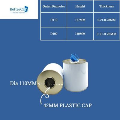 L'olio per motori del metallo 4L Tin Can Round Shape With ha personalizzato la maniglia