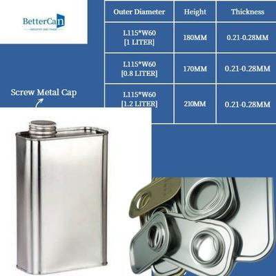 L'olio per motori del metallo 4L Tin Can Round Shape With ha personalizzato la maniglia