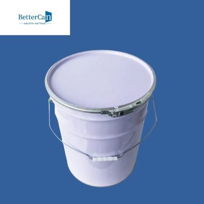 Secchio vuoto 20L della pittura del metallo secchio bianco della pittura da 5 galloni con altezza regolabile