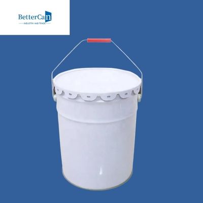 Secchio vuoto 20L della pittura del metallo secchio bianco della pittura da 5 galloni con altezza regolabile