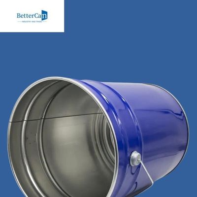 Secchio blu della pittura del metallo da 5 galloni, metallo rotondo Pail With Handle