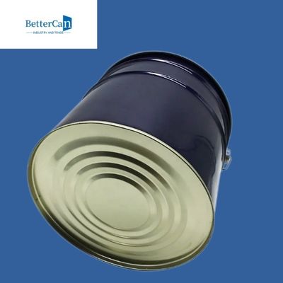 Secchio blu della pittura del metallo da 5 galloni, metallo rotondo Pail With Handle