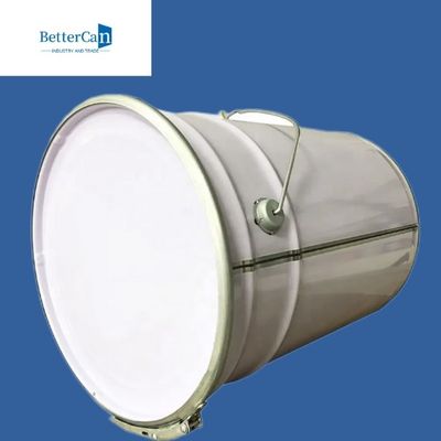 Secchio bianco del metallo 20L, secchio del metallo da 5 galloni con la chiusura del coperchio a chiave