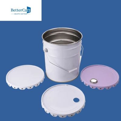 Il metallo risigillabile dipinge il secchio di Pail Bucket Metal Five Gallon con il coperchio della maniglia
