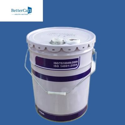 Anti secchio bianco del secchio 15L 20L della pittura del metallo della ruggine con il coperchio