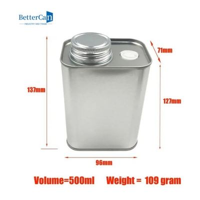 le scatole metalliche del tè del metallo 200g svuotano 8 Oz Tin Containers 116x60x100mm con la valvola