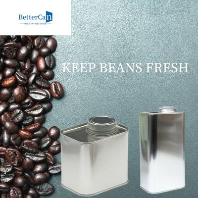 0,5 libbre quadrato Tin With Valve del metallo di Bean Tin 500G del caffè da 1 libbra