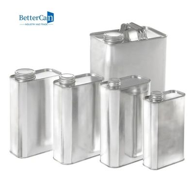 Contenitore della latta del metallo da 1 gallone un olio quadrato Tin With Metal Handle da 4 litri