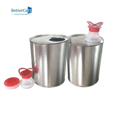 Olio per motori su ordinazione ISO9001 Tin Empty Square Paint Cans 1 litro
