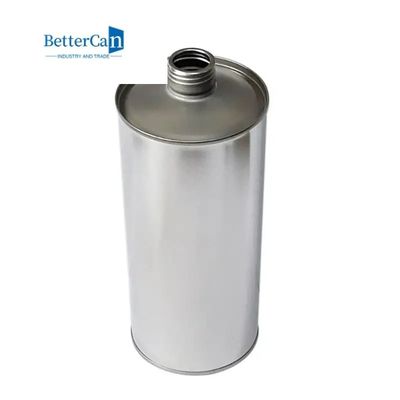 metallo quadrato Tin Containers L105*W60*H180 della guarnizione piana 1L con il coperchio della vite