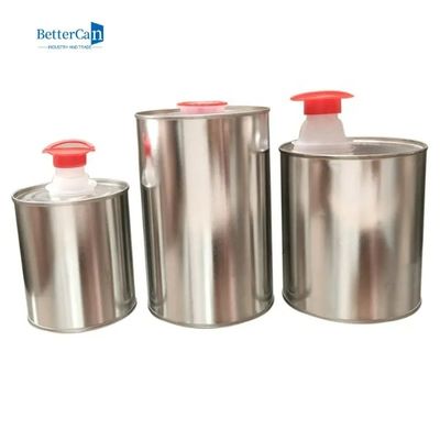 Olio per motori rotondo del motore del metallo 1L Tin Can Logo Printed For