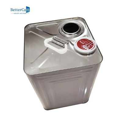 Cappuccio quadrato di Tin Can 20L Tin Oil Container With Pressure della latta