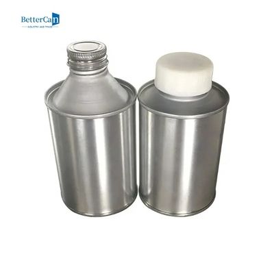 Metallo rotondo Tin Container With Metal Cover della latta 200ml 500ml dell'olio per motori
