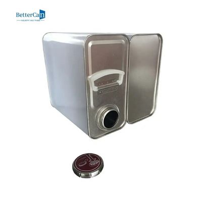 Latta dell'olio per motori ISO90001 latte d'imballaggio del metallo di stile di gallone F di 4 litri 1 con il coperchio del metallo