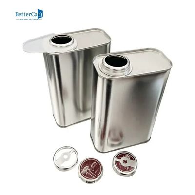 coperchio a vite normale dell'imbuto di Tin Custom Tin Containers With dell'olio per motori 500ml