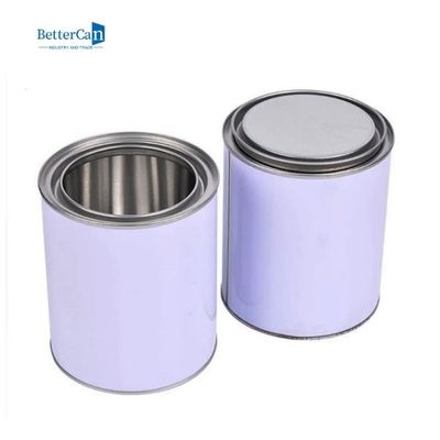 La pittura vuota su ordinazione inscatola 1 litro intorno alle latte automobilistiche della pittura con il coperchio triplo stretto