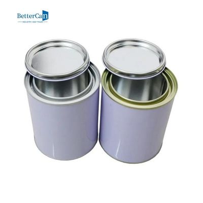 Una pittura Tin Cans Round Empty Quart da 1 litro inscatola per mano solvente