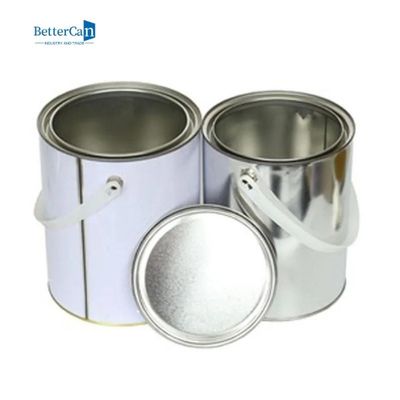 Pittura rotonda Tin Cans Container   latte vuote della pittura di gallone del metallo 4L