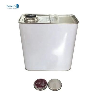 Pittura vuota Tin For Thinner Chemical del quadrato di Tin Can 2L del quadrato del cappuccio di pressione
