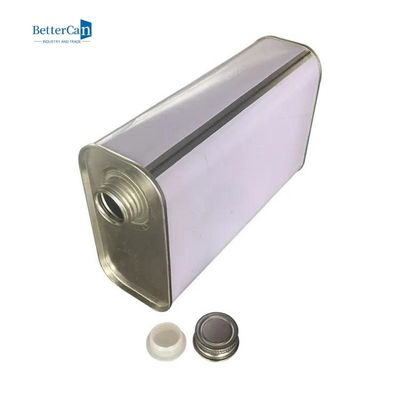 La pittura vuota su ordinazione di quarto inscatola l'iso rettangolare 9001 di Tin Can With Screw Cap
