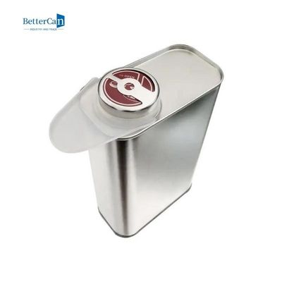 Il quadrato un metallo Tin Canisters da 1 quarto, svuota le latte vuote di 1 pittura di gallone con il coperchio di plastica
