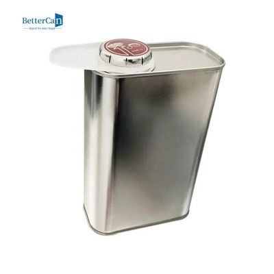 La pittura vuota su ordinazione di quarto inscatola l'iso rettangolare 9001 di Tin Can With Screw Cap