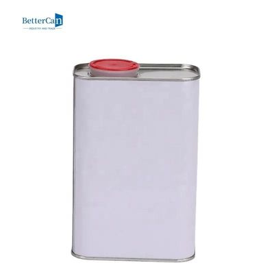 Il quadrato un metallo Tin Canisters da 1 quarto, svuota le latte vuote di 1 pittura di gallone con il coperchio di plastica