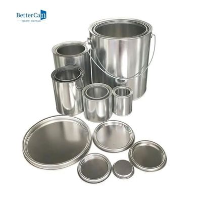 La pittura industriale rotonda 3.7L inscatola i coperchi su ordinazione di Tin Can Metal With Lever