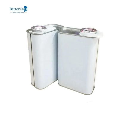 Il quadrato un metallo Tin Canisters da 1 quarto, svuota le latte vuote di 1 pittura di gallone con il coperchio di plastica
