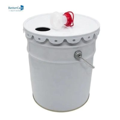 Il bianco di decorazione rotondo della latta 20L della pittura dipinge un secchio da 5 galloni