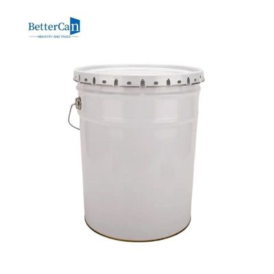 Il bianco di decorazione rotondo della latta 20L della pittura dipinge un secchio da 5 galloni