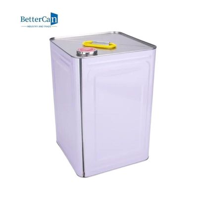 Secchio vuoto della pittura del quadrato di Tin Metal Bucket 20L con il coperchio del metallo