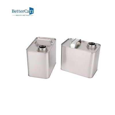 4L vuoti dipingono i contenitori di Tin Cans Square Oil Tin con il coperchio