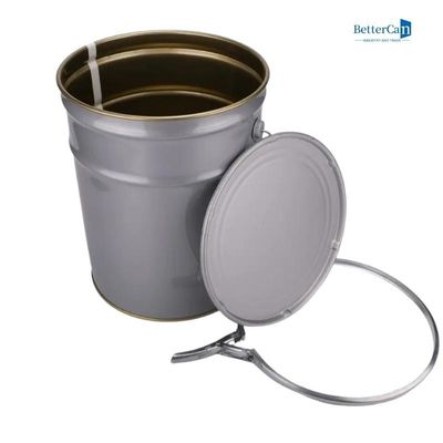Secchio interno della latta dell'oro, secchio bianco sostenibile del secchio da 5 galloni