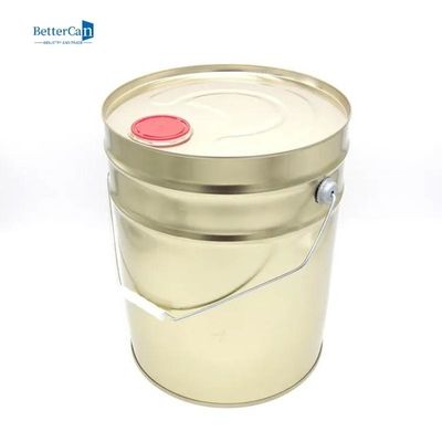 I secchi vuoti da 5 galloni dell'oro, giro 20L Tin Bucket Pail
