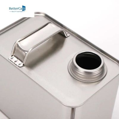 4L vuoti dipingono i contenitori di Tin Cans Square Oil Tin con il coperchio