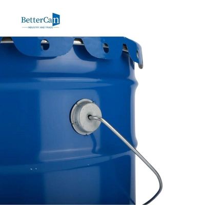 Tin Buckets dipinto durevole, metallo vuoto blu Pail With Lock Ring