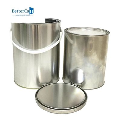 Latte ermetiche della pittura di gallone di Tin Recycled Round Empty One della pittura del metallo di guarnizione