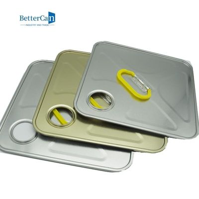 quadrato Tin Can Parts L237*W237 di 18L 20L con la maniglia/cappuccio su misura