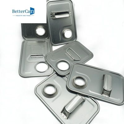 Colore di superficie senza fodera oro/di Tin Can Handle Silver per la cima rettangolare